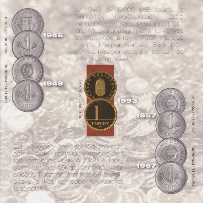 2008. vi extra verdefnyes BU (Brilliant Uncirculated) forgalmi sor