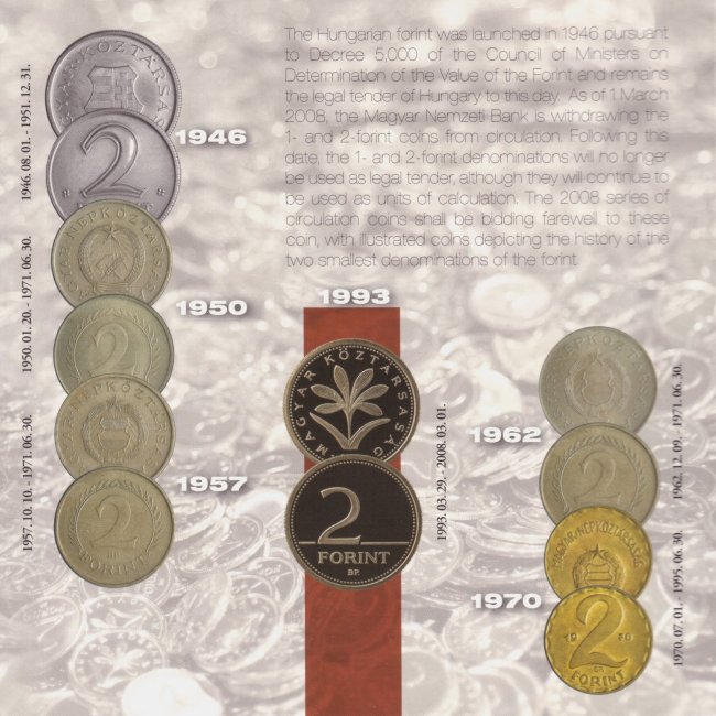 2008. vi extra verdefnyes BU (Brilliant Uncirculated) forgalmi sor