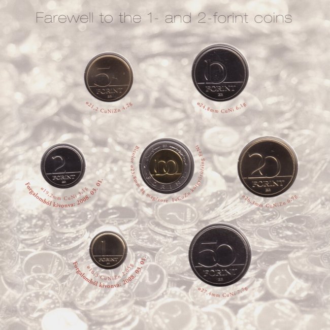 2008. vi extra verdefnyes BU (Brilliant Uncirculated) forgalmi sor