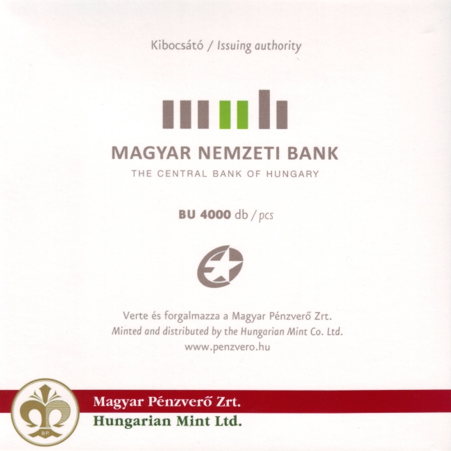 2011. vi extra verdefnyes BU (Brilliant Uncirculated) forgalmi sor