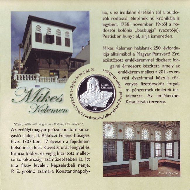 2011. vi tkrveret (proof) forgalmi sor