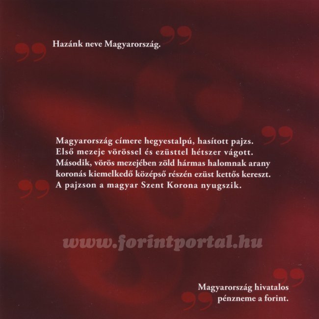 2012. évi extra verdefényes VF-UNC (Extra Verdefényes Uncirculated forgalmi sor