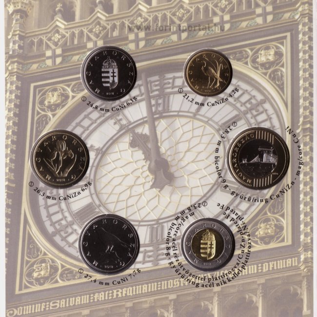 2012. vi extra verdefnyes BU (Brilliant Uncirculated) forgalmi sor