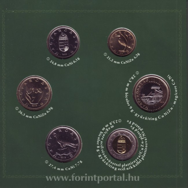 2012. vi extra verdefnyes BU (Brilliant Uncirculated) forgalmi sor