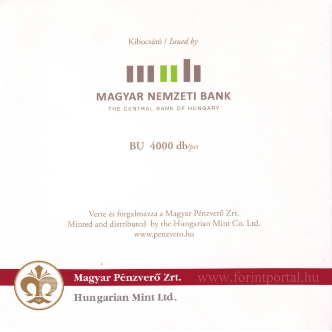 2013. vi extra verdefnyes BU (Brilliant Uncirculated) forgalmi sor