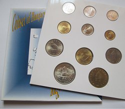 1993. évi dísztokos BU forint forgalmi sor BU részletszegény 50 forintos érmével