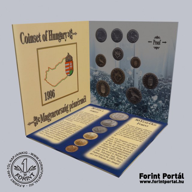 1996. vi dsztokos PROOF forint forgalmi sora