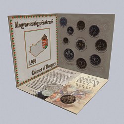 1998. évi dísztokos PROOF forint forgalmi sora