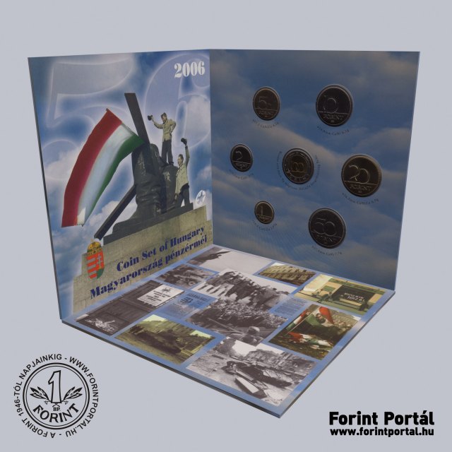 2006. vi dsztokos BU forint forgalmi sor 1956-os forradalom s szabadsgharc emlkre