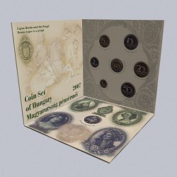 2007. évi dísztokos PROOF forint forgalmi sor Berán Lajos és a Pengő
