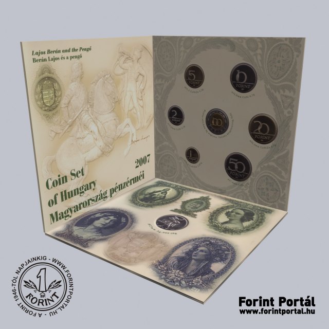 2007. vi dsztokos PROOF forint forgalmi sor Bern Lajos s a Peng