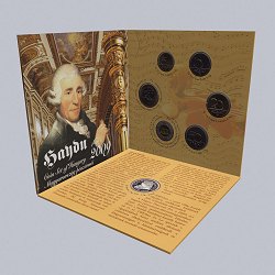 2009. évi dísztokos BU forint forgalmi sor Joseph Haydn emlékére