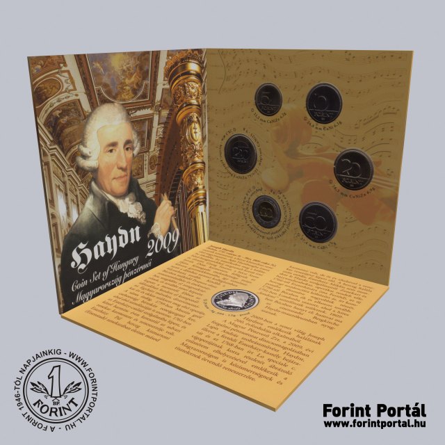 2009. vi dsztokos BU forint forgalmi sor Joseph Haydn emlkre