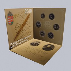 2010. évi dísztokos PROOF forint forgalmi sor Kölcsey-Erkel év Himnusz