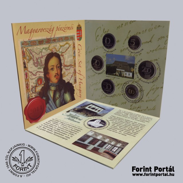 2011. vi dsztokos PROOF forint forgalmi sor Mikes Kelemen hallnak 250. vfordulja alkalmbl
