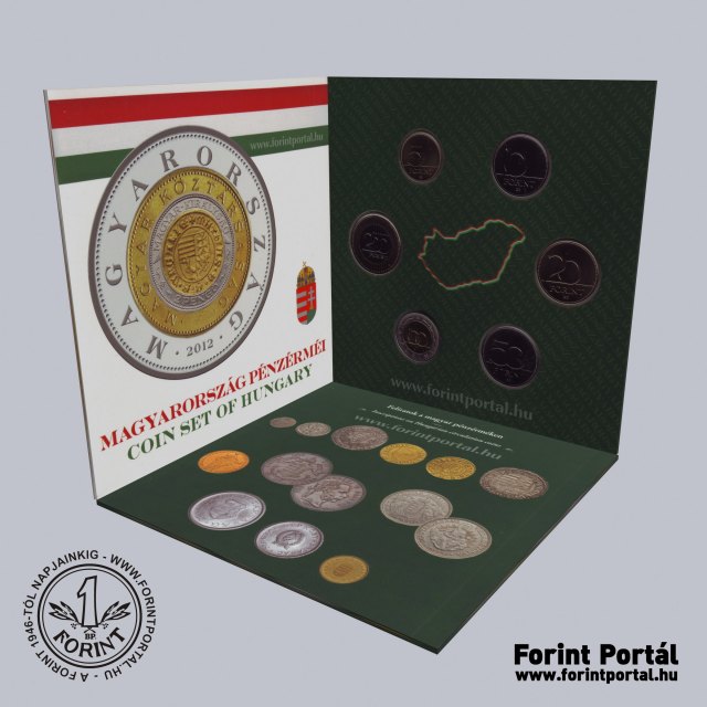 2012. vi dsztokos BU forint forgalmi sor Feliratok Magyar Pnzeken