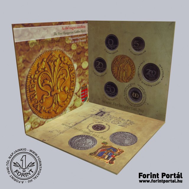 2012. vi dsztokos PROOF forint forgalmi sor Az els magyar aranyforint