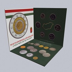 2012. évi dísztokos PROOF forint forgalmi sor Feliratok Magyar Pénzeken