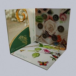 2014. évi dísztokos PROOF forint forgalmi sor Herendi porcelánmanufaktúra