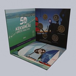 2018. évi dísztokos PROOF forint forgalmi sor 50. Kékszalag Erste nagydíj