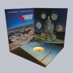 2025. évi dísztokos PROOF forint forgalmi sor 40. Forma1 Magyar nagydij Hungaroring