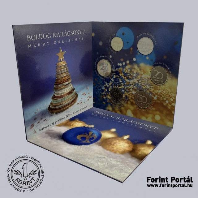 2025. �vi d�sztokos PROOF forint forgalmi sor Boldog Kar�csonyt!