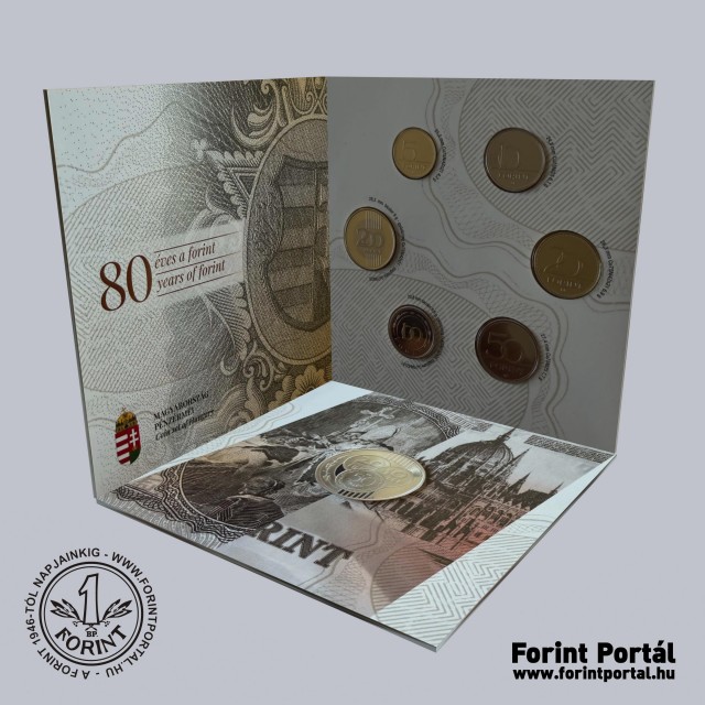 2026. �vi d�sztokos PROOF forint forgalmi sor 80 �ves a Forint