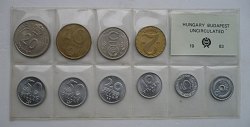 1983. vi forgalmi sor Dupla 50 fillres hinyz 1 forintos