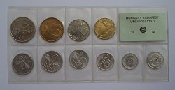 1984. évi forgalmi sor Dupla 1 forintos hiányzó 50 filléres