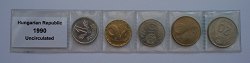 1990. vi forgalmi sor - Magyar Npkztrsasg cmeres, de Magyar Kztsasg kriratos forint sor