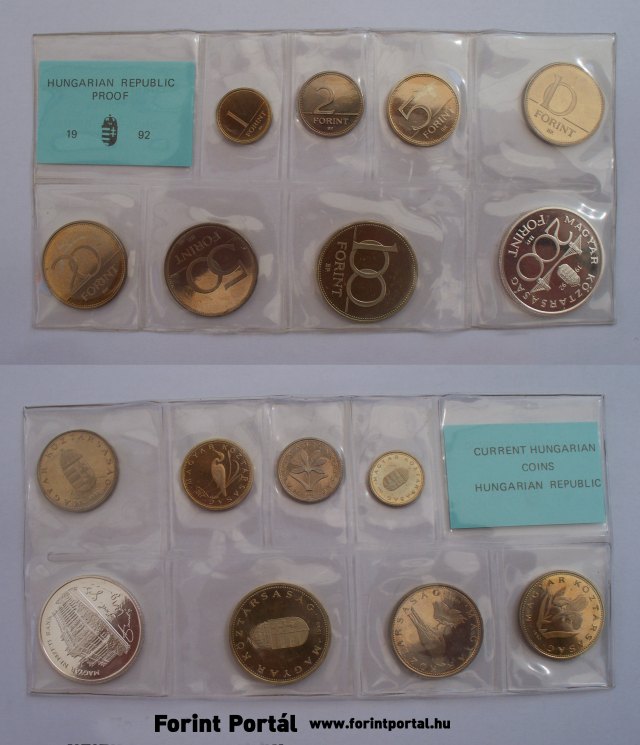 1992. vi forgalmi sor PROOF (PP)