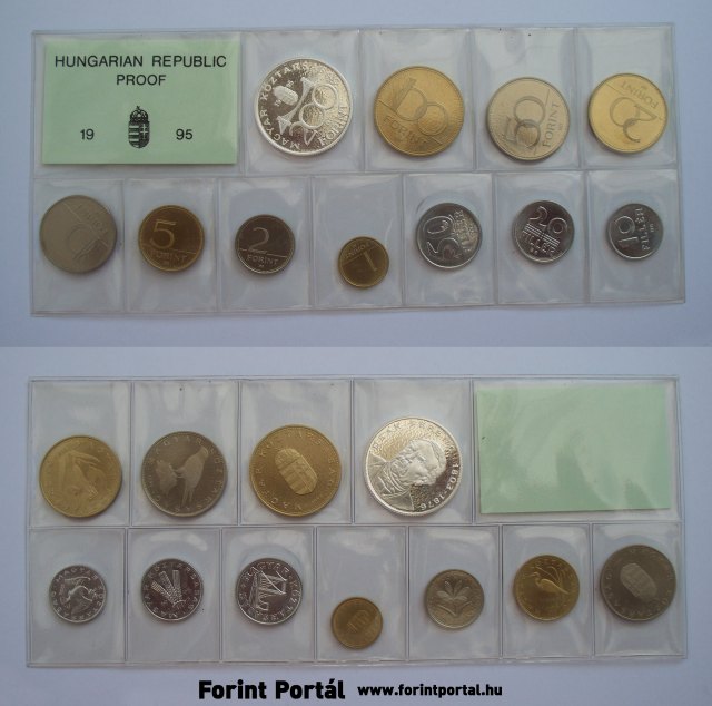 1995. vi forgalmi sor PROOF (PP)