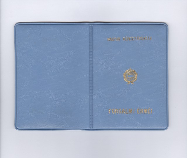 1988. évi műbőrtokos lapozós forgalmi sor