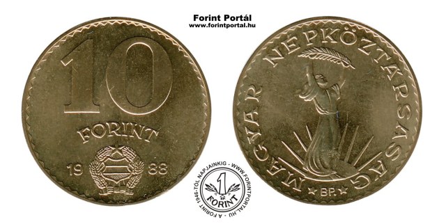 1988-as 10 forintos - (1988 10 forint)