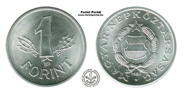 1980-as 1 forintos - (1980 1 forint)