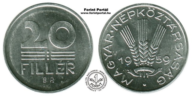 1959-es 20 fillres - (1959 20 fillr)