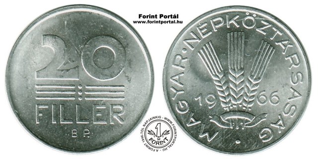 1966-os 20 fillres - (1966 20 fillr)