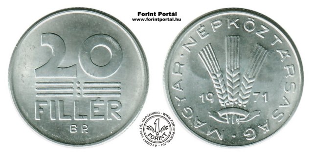 1971-es 20 fillres - (1971 20 fillr)