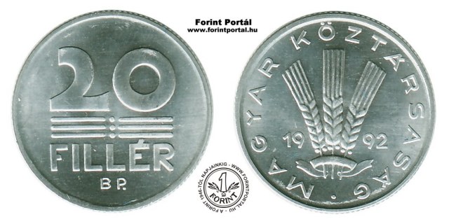 1992-es 20 fillres - (1992 20 fillr)