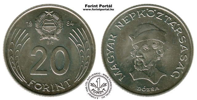 1984-es 20 forintos - (1984 20 forint)