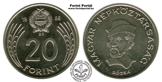 1986-os 20 forintos - (1986 20 forint)