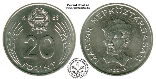 1988-as 20 forintos - (1988 20 forint)