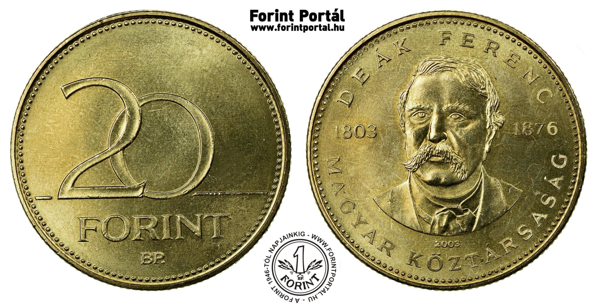 20 Forint - Forint Portál Numizmatika - A Forint 1946-tól napjainkig ...