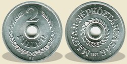 1971-es 2 filléres - (1971 2 fillér)