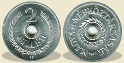 1977-es 2 filléres - (1977 2 fillér)