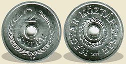 1991-es 2 fillér - (1991 2 fillér)