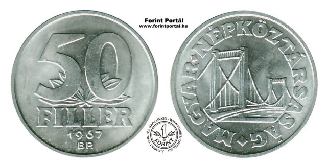 1967-es 50 filléres - (1967 50 fillér)