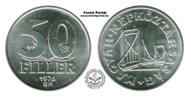 1976-os 50 fillres - (1976 50 fillr)