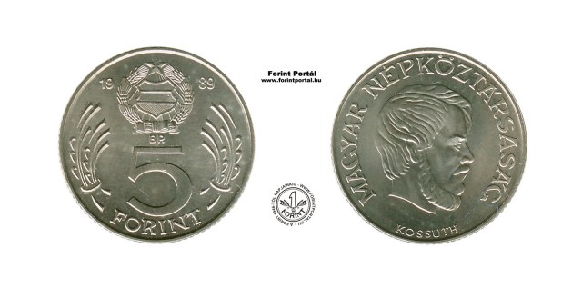 1989-es 5 forintos - (1989 5 forint)