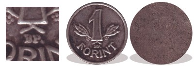 13mm-es mini érme nikkel.